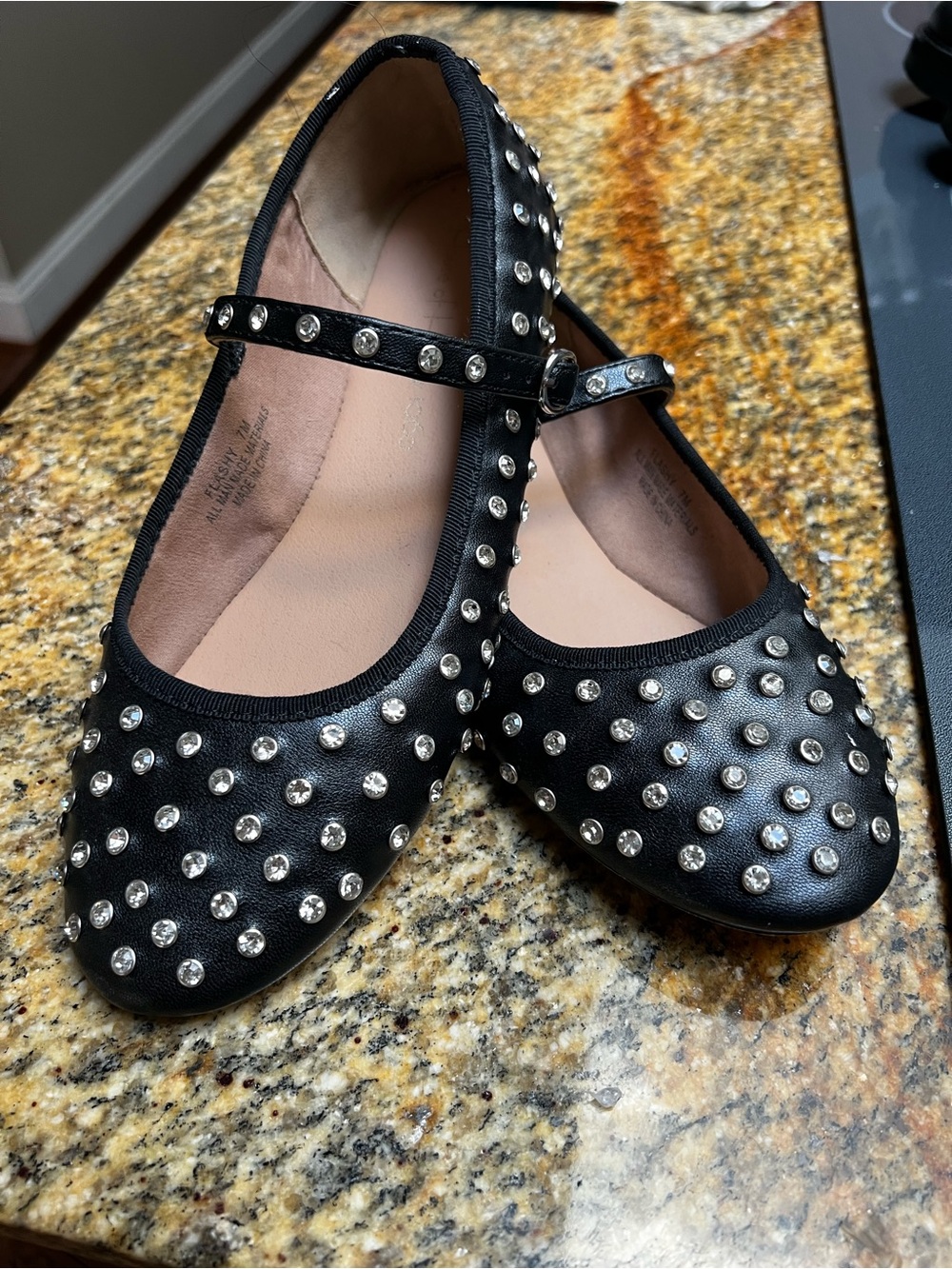 House of Harlow 1960 studded black Mary Jane Flats